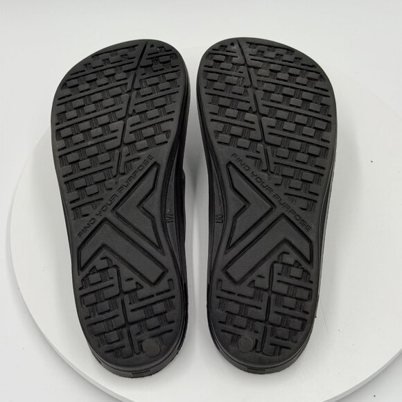 TELIC Energy Flip Flop Recovery Comfort Arch Support Black Shoe Size M (M8/W9) - Picture 7 of 8